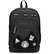 Swissdigital Design Big Student Laptop Backpack with Fun Personalized Patches For College Boy & G...