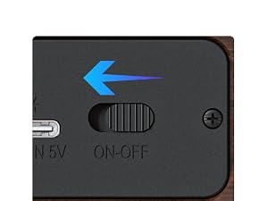 Step 2: Turn on the switch on the back of the CD player