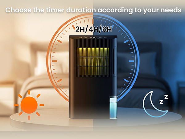 Dehumidifier with timer