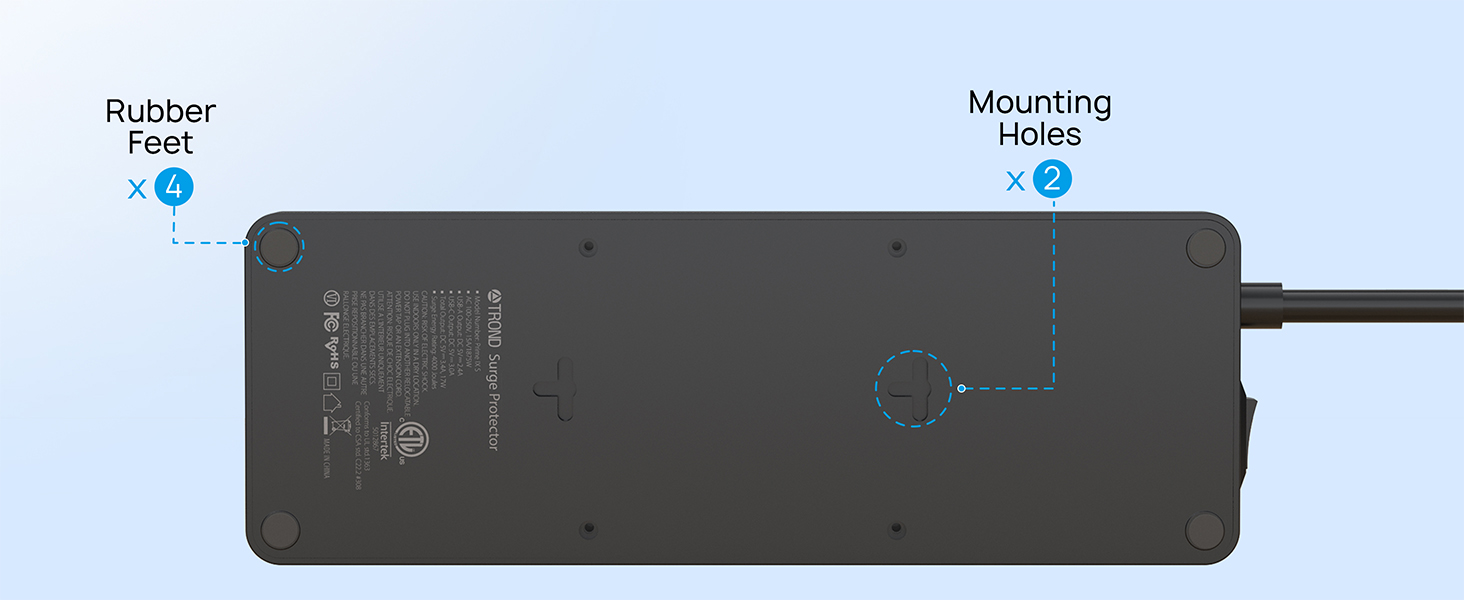 wall mount power strip