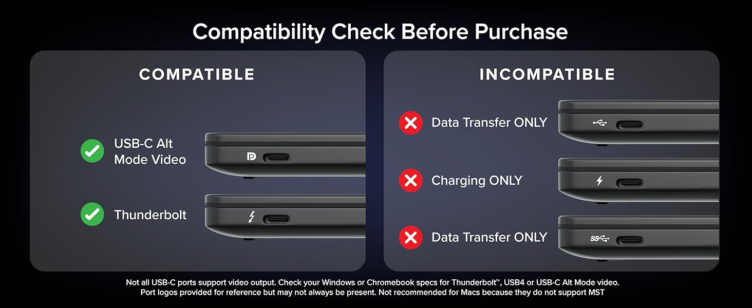 Compatibility check before purchase on your MST docking station