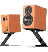 PUTORSEN Desktop Speaker Stands Pair, Speaker Riser for Most Small & Medium Bookshelf Speakers, C...