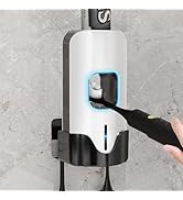 Automatic Toothpaste Dispenser Wall Mounted - Smart Touchless Toothpaste Squeezer with 3 Adjustab...