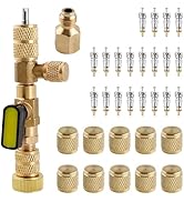GOLD DEER Valve Core Remover Installer Tool with Dual Size SAE 1/4 & 5/16 Port Valve Core Removal...