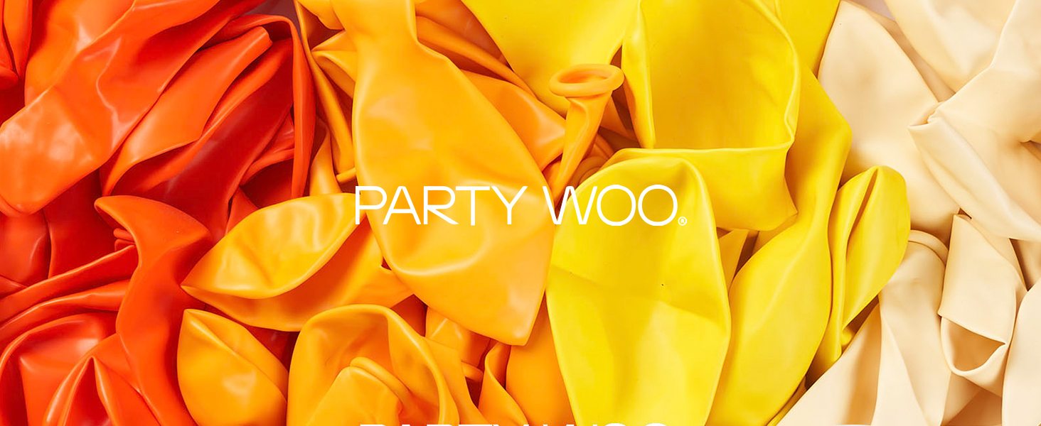 PartyWoo Orange Balloons