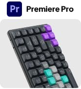 Premiere Pro Wireless Shortcut Keyboard