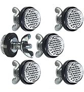 White Reflector Motorcycle License Plate Bolts and Nuts