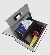 Dictionary Diversion Book Safe with Combination Lock and Fireproof Money Bag, ANZAKY Dictionary S...
