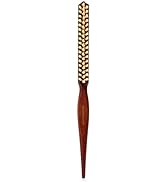 GranNaturals Boar Bristle Teasing Brush for Slick Back Hair, Backcombing, Edge Control, Smoothing...