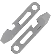 ainhue A315 Mini Pry Bar Bottle Opener, TC4 Titanium Multi-Tool EDC Keychain Carry Small Crowbar ...