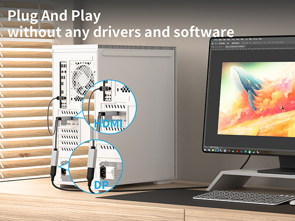 HDMI to displayport adapter