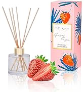 100ml Scent Diffuser with 6 Fiber Sticks, 3.5 oz Reed Diffuser Set Aromatherapy Fragrance Diffuse...