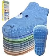 Simply Kids Baby Non-Slip Ankle Socks – Superior Grip, Soft Cotton, for Active Toddler Girls & Bo...