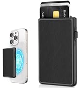 SS Magnetic Wallet for MagSafe, Minimalist Slim Pop-up Phone Wallet Card Holder for Back of Phone...