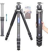 Heavy Duty Carbon Fiber Tripod CS85C with 52mm Arca Ball Low Profile Tripod Head Compact Lightwei...