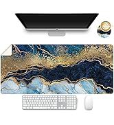 ArtSo Leather Desk Pad, XXL Large Mouse Pad, 35.4" x 15.7" Desk Mat, Waterproof PU Leather Desk B...