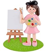 MAXORA Girl Artist Personalized Christmas Ornament 2022 - Personalized Artist Christmas Tree Orna...