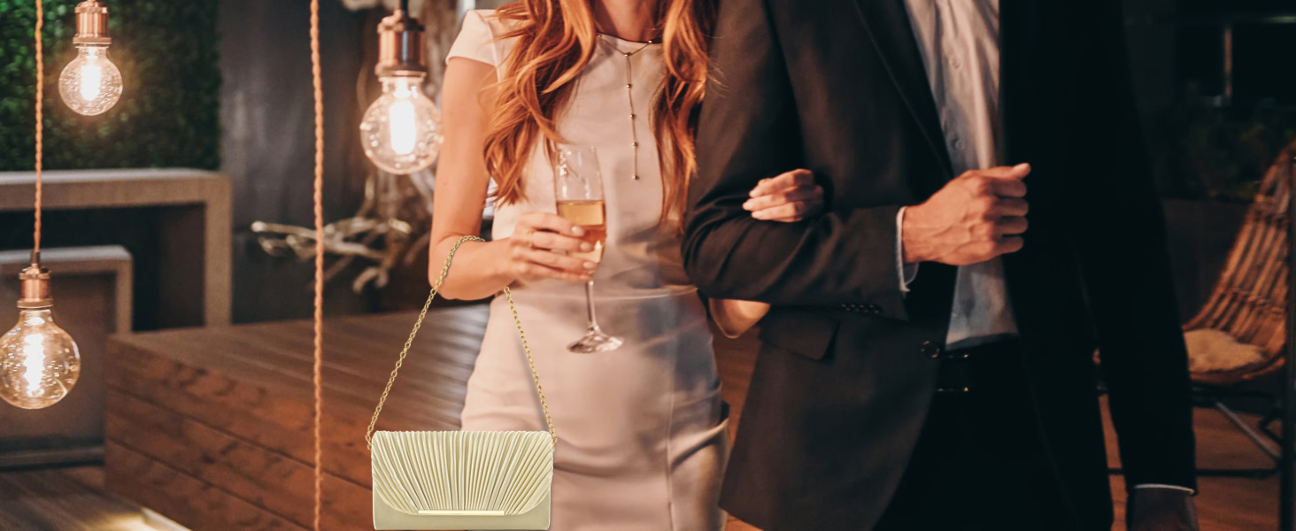 Black clutch purses for women