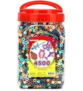 2.5 lb Wholesale Large Pony Beads (6x9 mm) Bucket, Easy Storage Earth Tone Pony Beads Bulk, Over ...