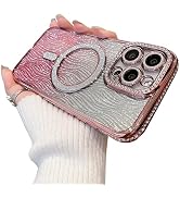 Uioeua for iPhone 11 Pro Max Magsafe Case,Luxury Plating Glitter Sparkly Diamond Rhinestone Cover...