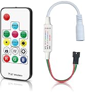 RGBZONE Mini 14 Key DC5-24V RF Wirelss Remote Controller with Lock for WS2811 WS2812B LED Strip L...