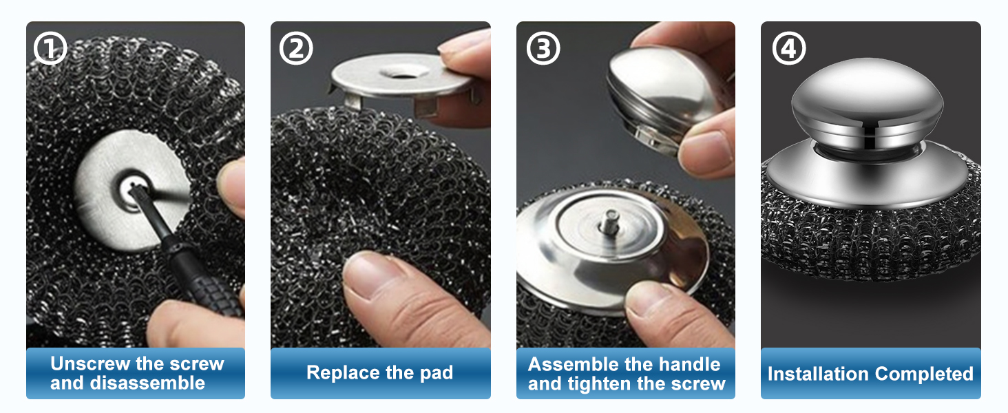 steel scrubber for dishes