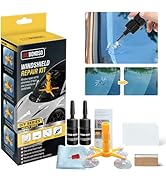 LOCBONDSO Windshield Repair kit, 2 Bottles Windshield Crack Repair kit - Quick Fix for Chips, Cra...