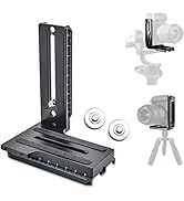 HAFOKO Aluminum L Bracket Vertical Horizontal Switching Handle Camera Quick Release Plate Compati...
