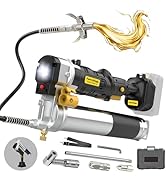 Funnywhale Cordless Grease Gun Compatible with DeWalt 20V MAX Battery(No Battery) 12000PSI High-P...