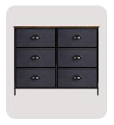 Sorbus Dresser with 6 Fabric Drawers - Bedroom Furniture Storage Chest Tower Unit for Bedroom, Ha...