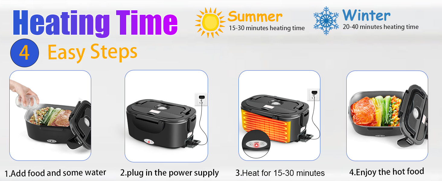 portable heating lunch box