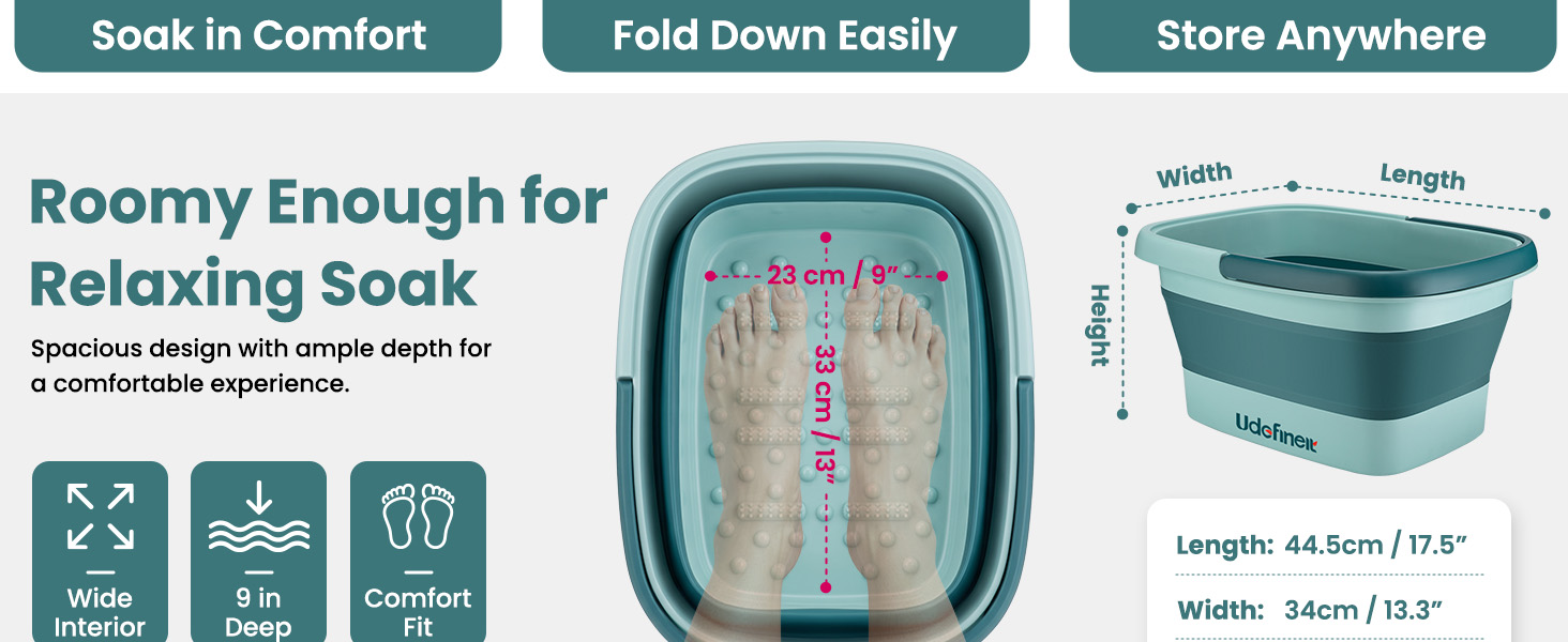foldable foot soak tub