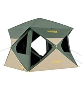 FanttikOutdoor Alpha C4 Ultra Camping Tent 4 Person Pop Up Instant Cabin Setup in 60 Seconds Port...