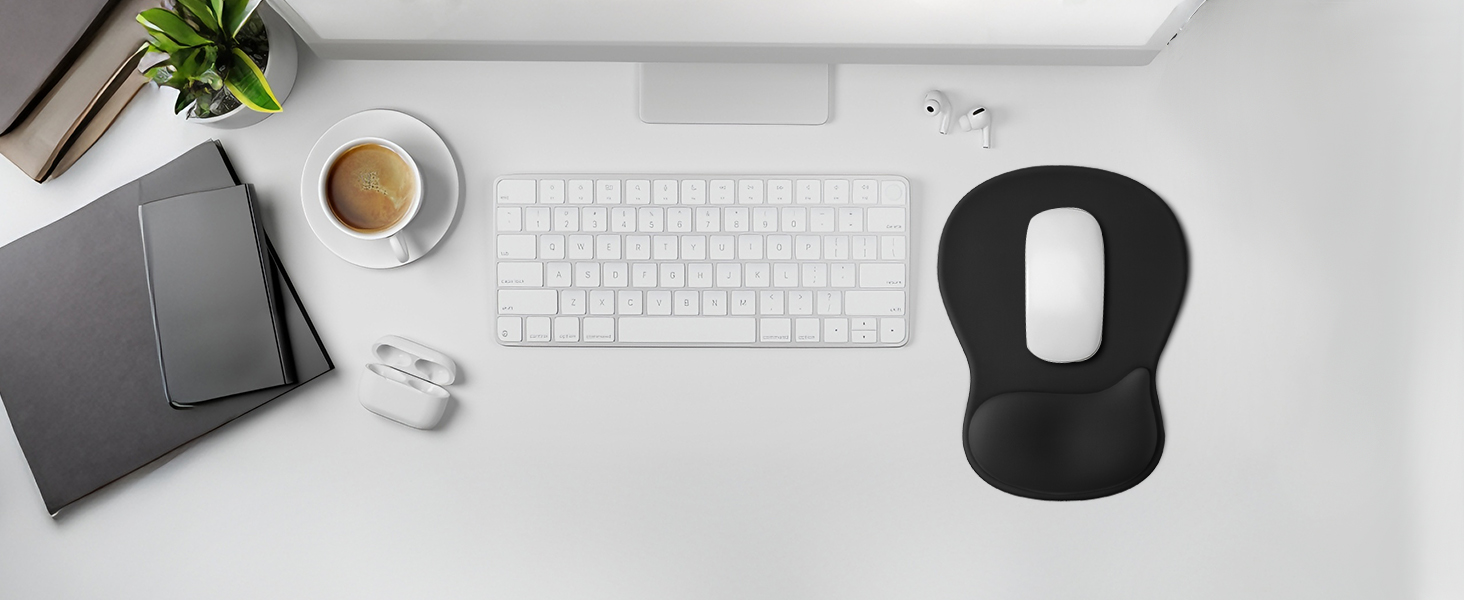 Mouse Pad with Wrist Rest Support