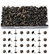wugongshan 250 Pcs Upholstery Tacks, Decorative Furniture Tacks, Round Head Bronze Nails Tacks Pi...