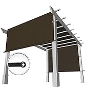 Windscreen4less 8’ x 12’ Universal Replacement Shade Cover Canopy for Pergola Patio Porch Privacy...