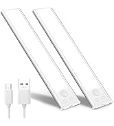 Rvhouse 2 Pack Motion Activated RV Step Lights, USB Rechargeable 48 LED Rv Light Camping Camper L...