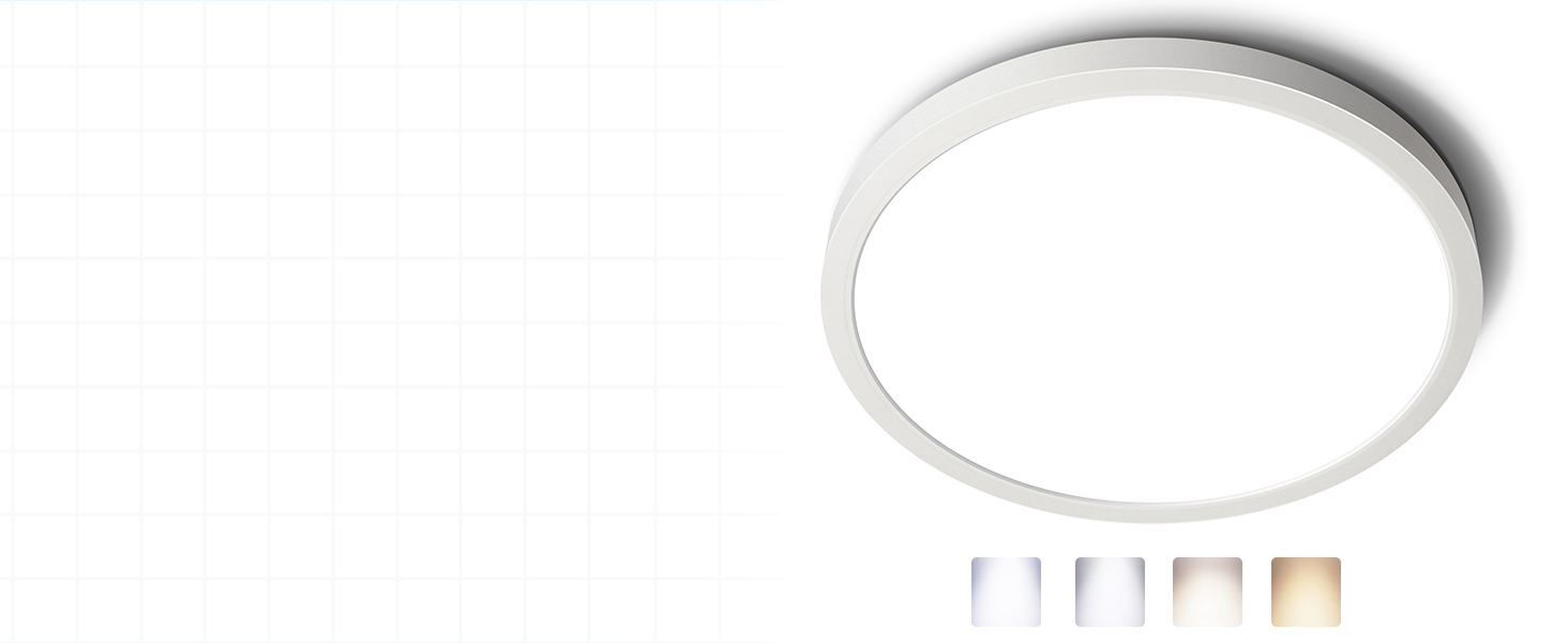 LED ceiling light flush mount daylight white warm white energy saving