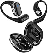 Open Ear Wireless Earbuds Bluetooth Headphones, 80H Playtime Stereo Ear Buds with ENC Noise Cance...