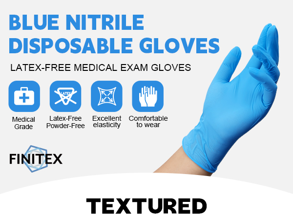 blue latex gloves men