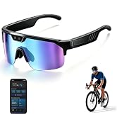 AI Cycling Camera Glasses, 4K Video Recording Sunglasses for Men Women Vlog | UV400 Polarized, AI...