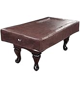 GSE Billiard Pool Table Covers, 7'/8'/9' Heavy Duty Leatherette Pool Table Covers, Waterproof & T...