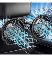 IriQuart Car Fans for Backseat for Kids, Rechargeable Car Backseat Fan for Car Back Seat