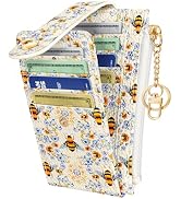 Gemfit Slim Small Card Wallet for Women – Cute Card Holder Wallets with Keychain Credit RFID Bloc...