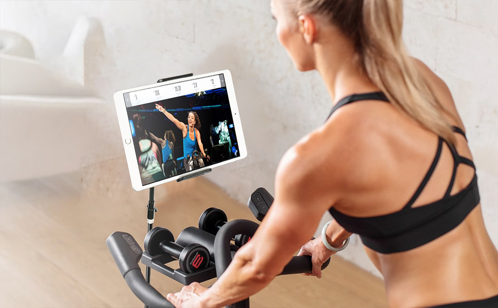 ipad holder for spinning bike