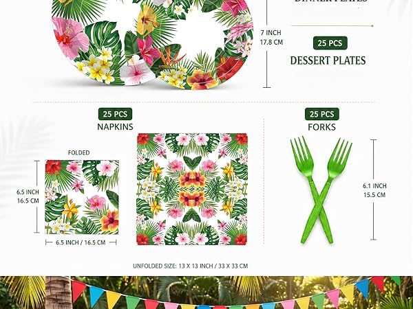 Tropical Luau Tableware