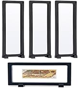 Bleiou 4 Pcs 3D Floating Frame Rectangle Coin Display Case for Challenge Coins, Medallion, Jewelr...