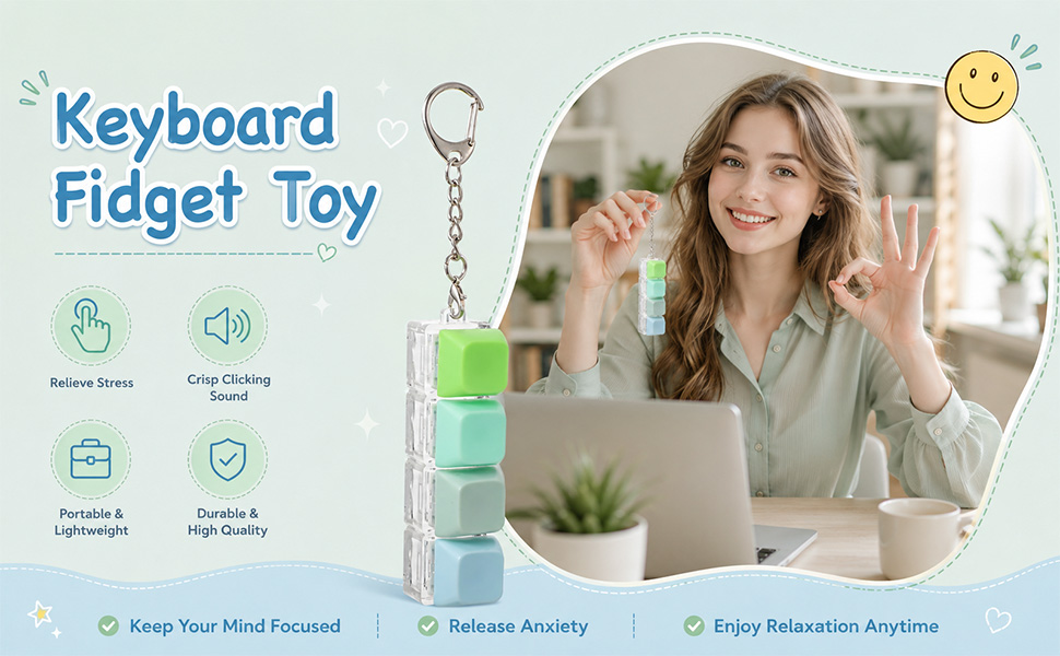 decompression button toclicky gifts fidget fidget toys keyboard clicking fidget clicker for adults