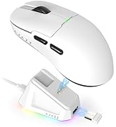 Ajazz AJ159 Dual Mode 2.4G/USB-C 56g Lightweight Gaming/Office Mouse with PAW3395 Sensor, 5 Progr...