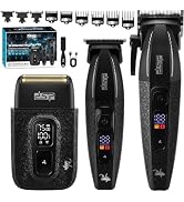 DSP 3-in-1 Clipper Trimmer Shaver Kit for Men, Cordless Rechargeable | LED Display, 3hr Runtime, ...